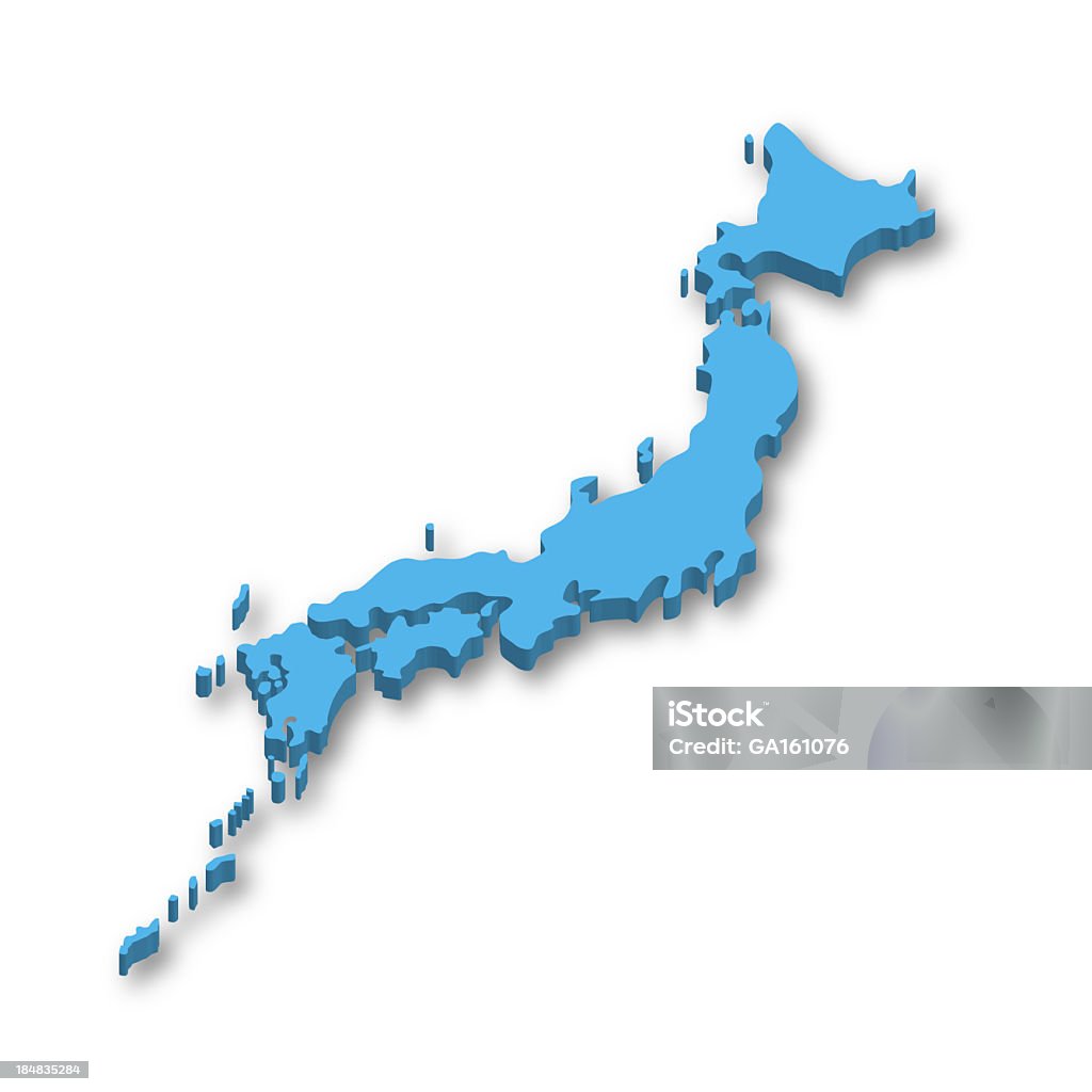 3 D 맵, 일본 - 로열티 프리 일본 스톡 사진