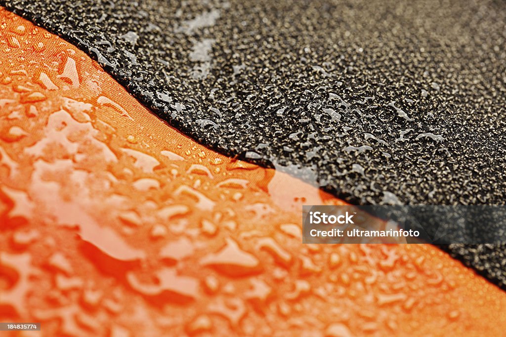 Tecido Impermeável após a chuva-coberta com água gotas - Royalty-free Têxtil Foto de stock