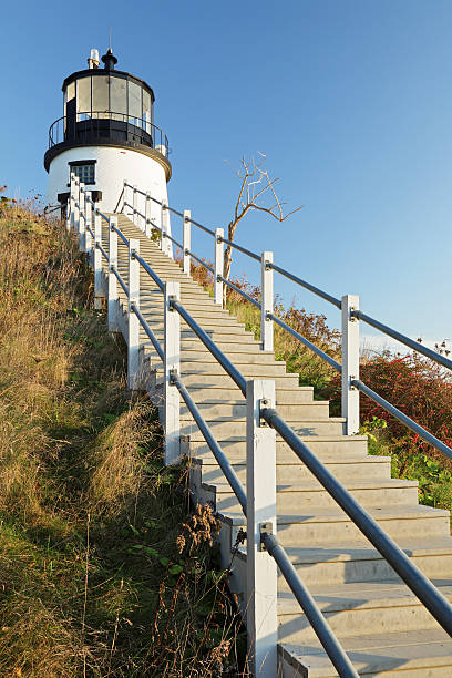 owls руководитель маяк - owls head lighthouse стоковые фото и изображения