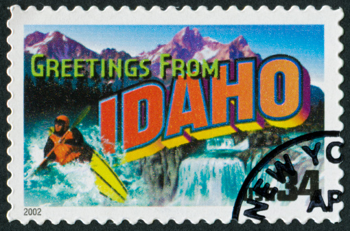 Cancelled Stamp From The United States Featuring The State Of Idaho