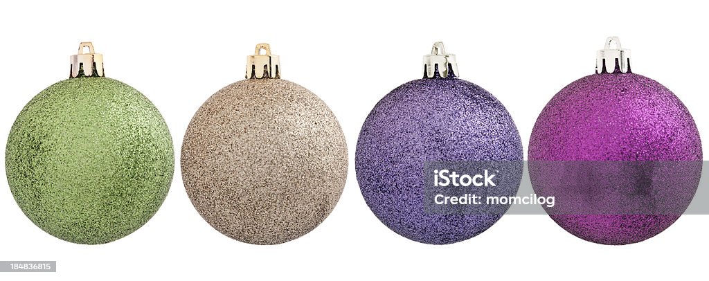 Quatro diferentes Bolas de Natal - Royalty-free Bola de Árvore de Natal Foto de stock