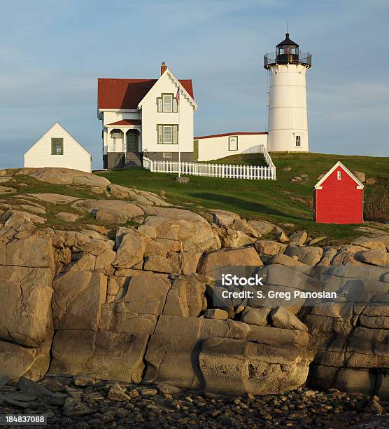 Photo libre de droit de Phare De Nubble banque d'images et plus d'images libres de droit de Architecture - Architecture, Balise, Bâtiment vu de l'extérieur