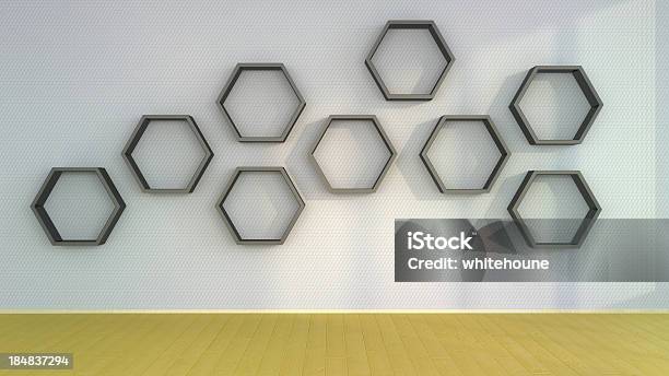 Hexagonal Shelves Stock Photo - Download Image Now - Abstract, Architecture, Backgrounds