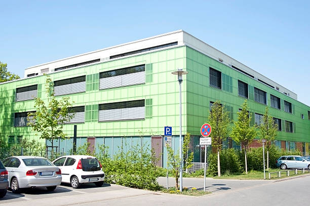 istock Condominium green laboratory university building 184837762