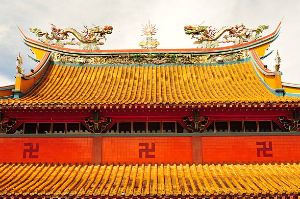 Roof of Kong Meng San Phor Kark See Temple in Singapore.