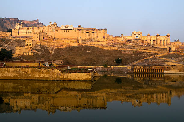istock Amber for it reflected in the lake early morning 184837898