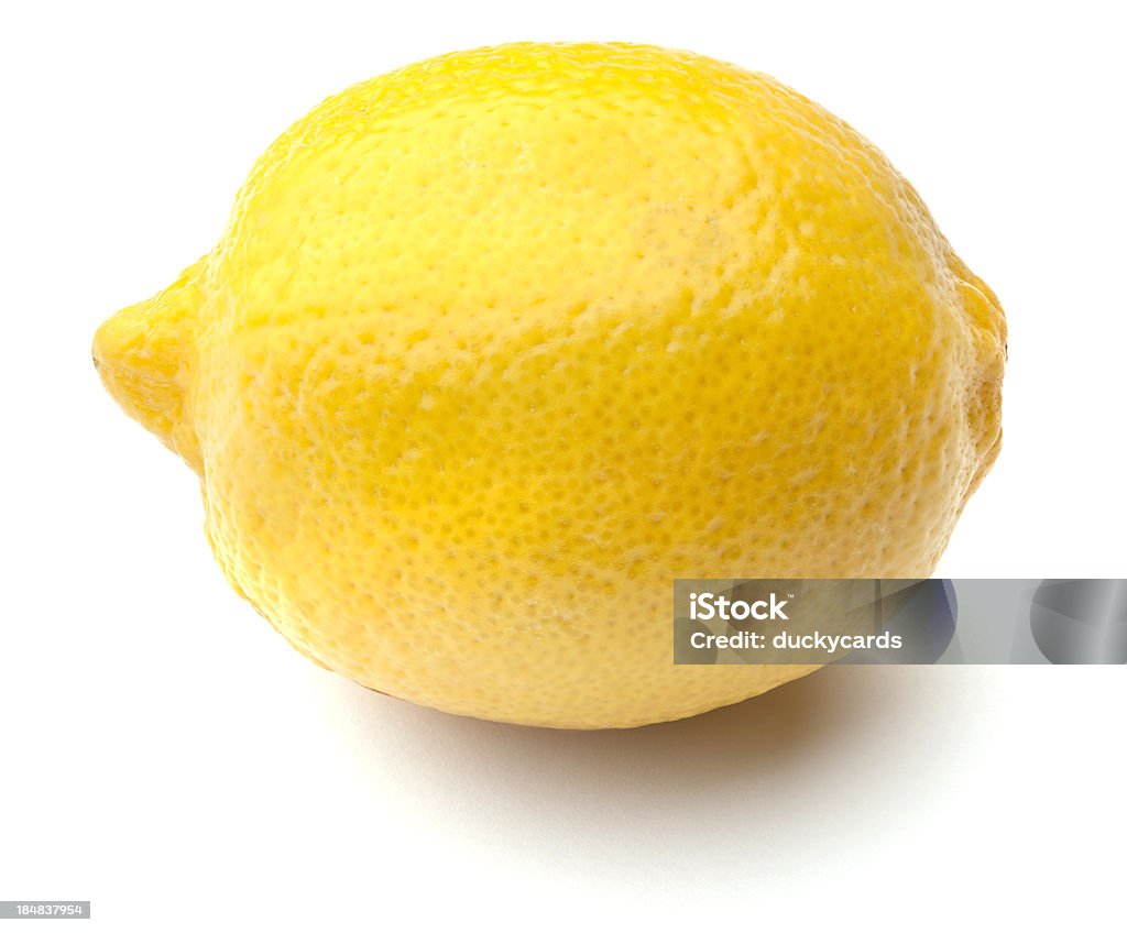 Insieme di limone fresco isolato su sfondo bianco - Foto stock royalty-free di Limone