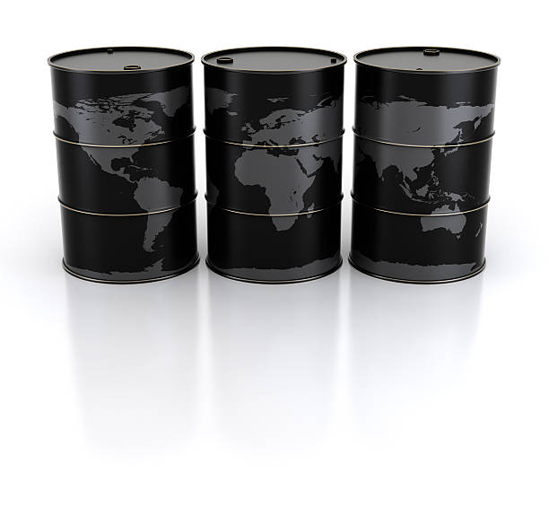 istock Earth and oil barrels 184837995