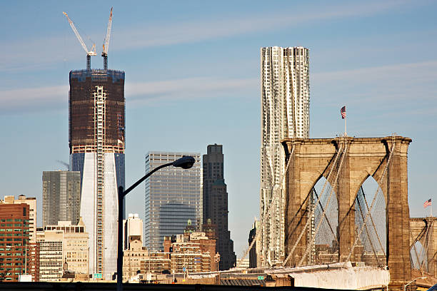 istock Manhattan cityscape seen from Brooklyn bridge 184838371
