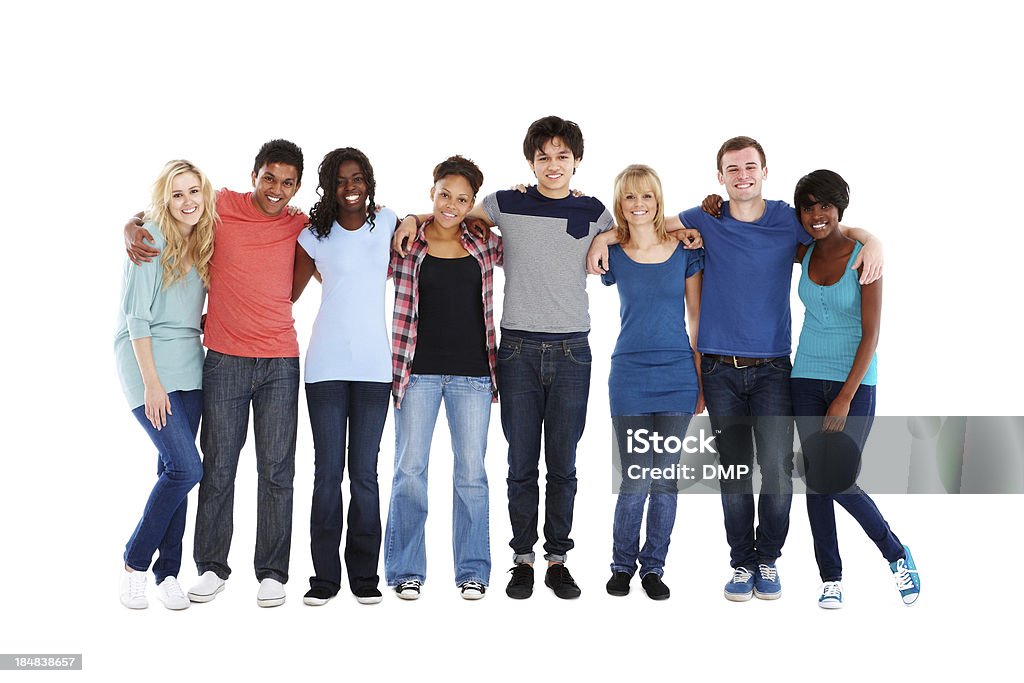 Teenage amigos de pie juntos - Foto de stock de Adolescente libre de derechos