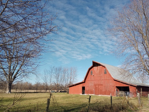 Old Barn under the skylight