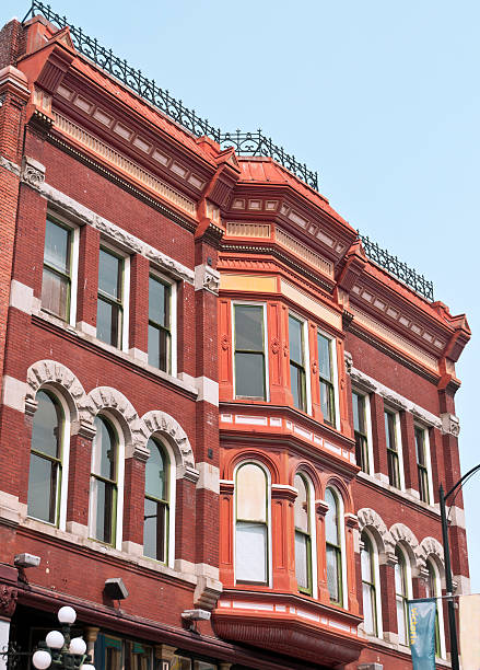 istock Victorian architecture street scene 184839726