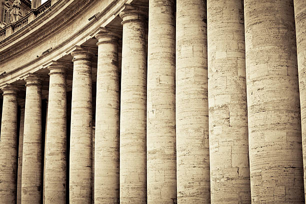 The colonnades of the Vatican city