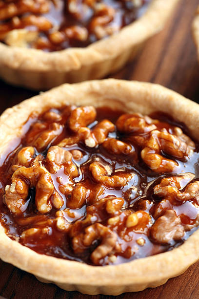 Walnut Pie stock photo