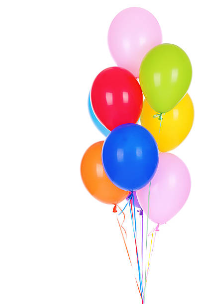 istock Bouquet of multicolored baloons 184840680