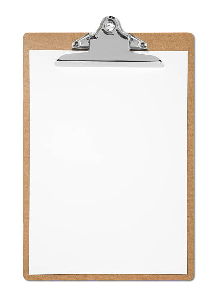 Blank Clipboard Blank Clipboard on white. clipboard photos stock pictures, royalty-free photos & images