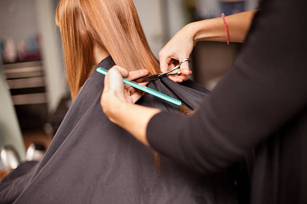 Little Redhaired Girl Getting Haircut In Salon Stock Photo - Download Image Now - Hairdresser, Cutting Hair, Hairstyle - iStock Little Redhaired Girl Getting Haircut In Salon Stock Photo - Download Image Now - Hairdresser, Cutting Hair, Hairstyle - iStock