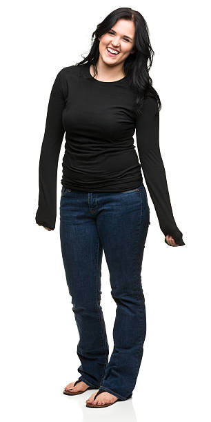 istock Laughing Young Woman Standing 184841016