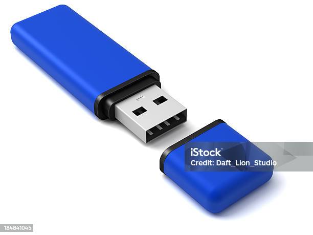 Pamięci Memory Stick - zdjęcia stockowe i więcej obrazów Pamięć USB - Pamięć USB, Kabel USB, Neutralne tło