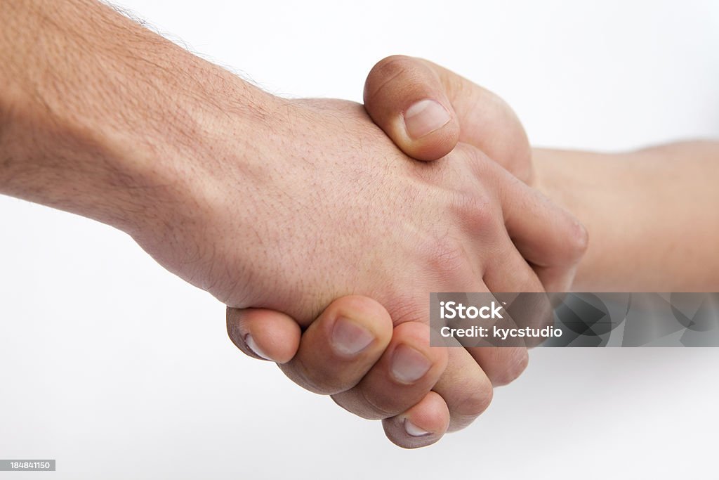 Hand Shake Hand shake isolated on white background.See similar images: Adult Stock Photo
