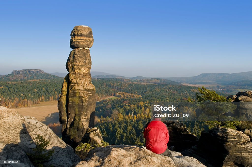 Barbarine-Wahrzeichen in die Sächsische Schweiz - Lizenzfrei Alles hinter sich lassen Stock-Foto