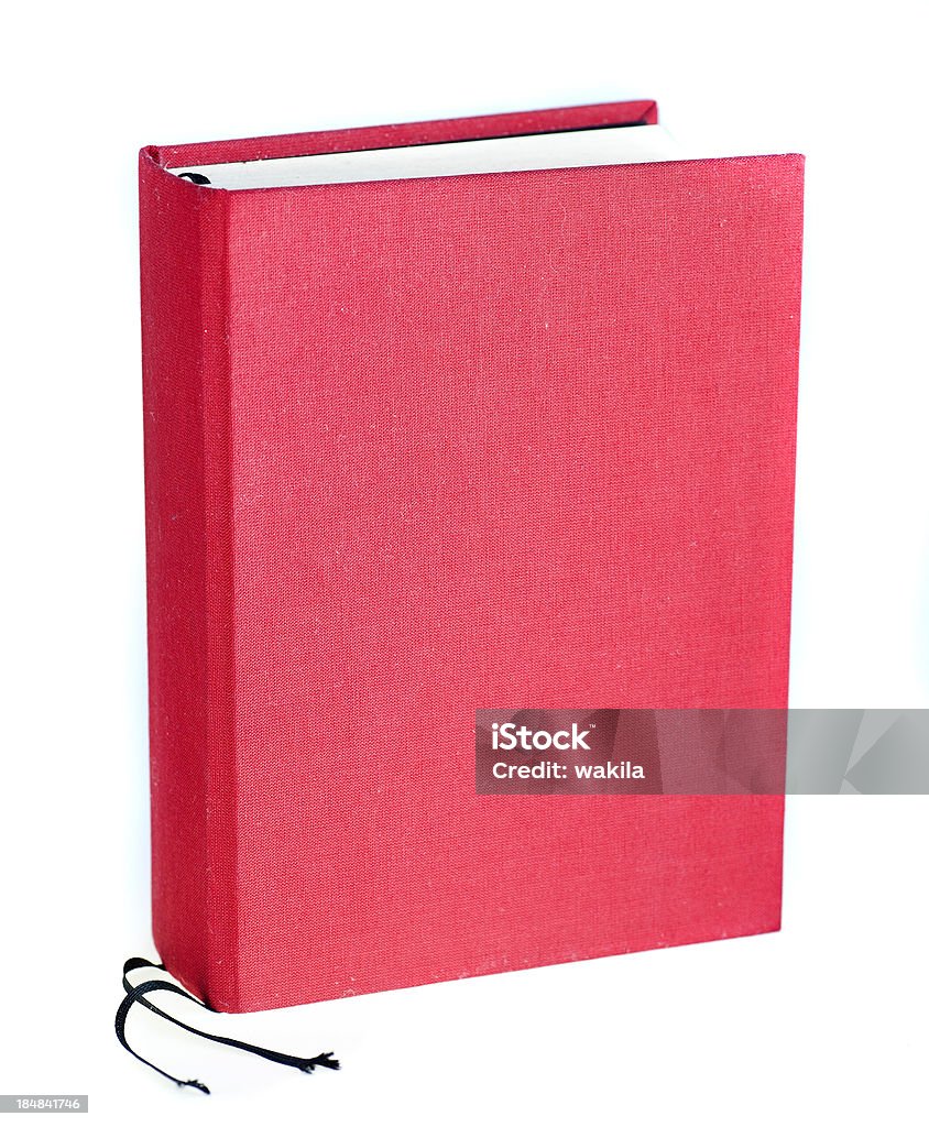 Livro vermelho sobre fundo branco - Royalty-free Livro Foto de stock