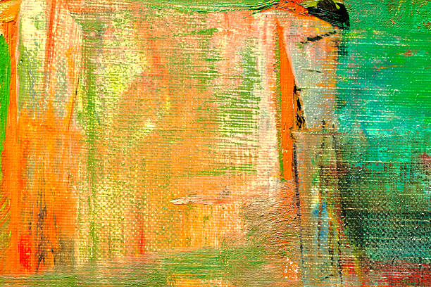 istock Abstract painted green and yellow art backgrounds. 184842098