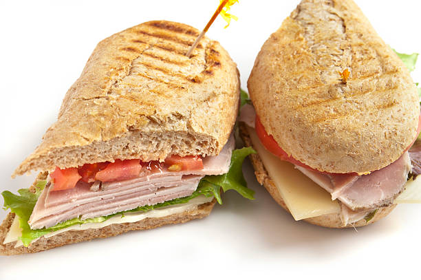 istock Sliced pork Meat and Cheese sandwich 184842438