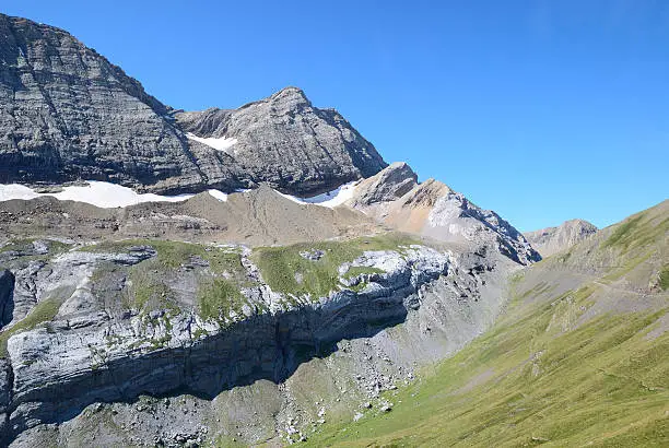 Photo of Popular mountain Taillon in summer.