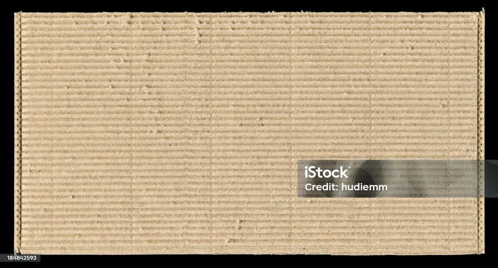 Riscas textura de Papelão em branco - Royalty-free Amarrotado Foto de stock