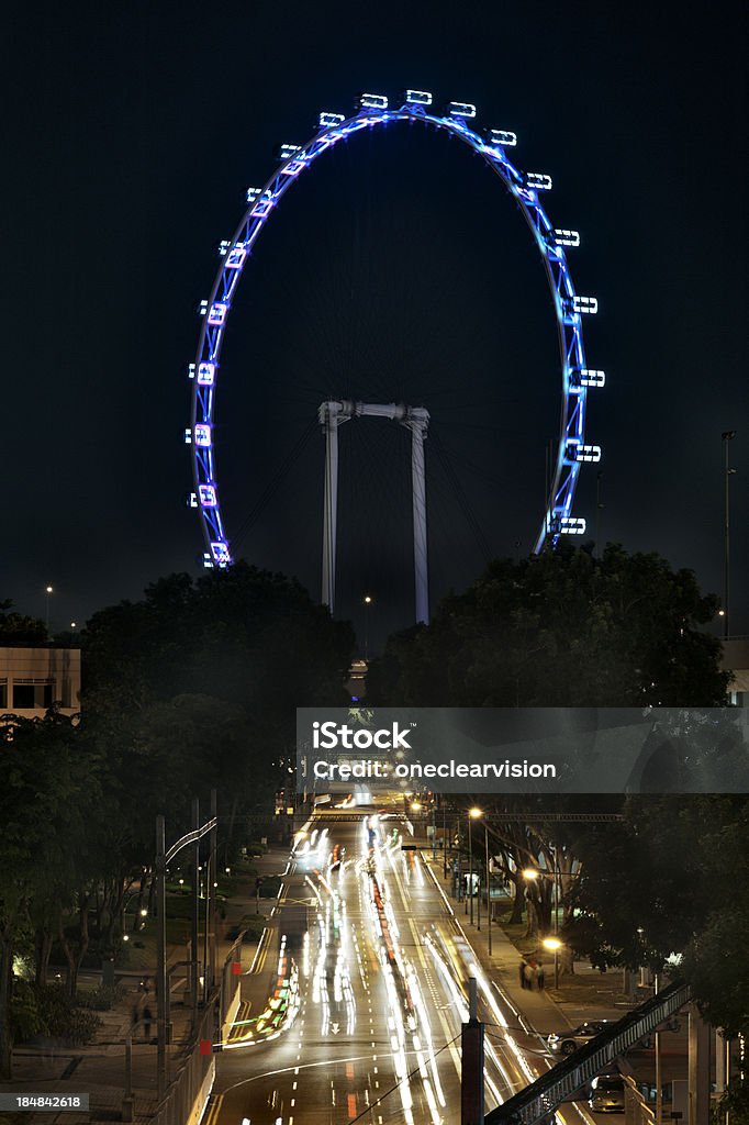 Singapore Flyer roda-gigante - Foto de stock de Arquitetura royalty-free