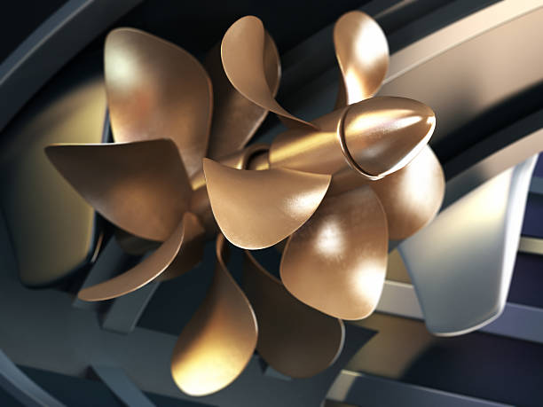 Ship propeller 3D propeller of a yacht with DOF effect.Similar images: propeller stock pictures, royalty-free photos & images