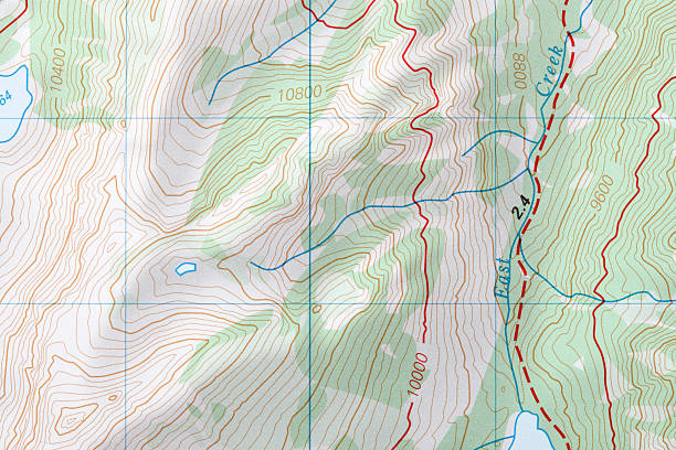 Generic Map A generic topographical map. relief map photos stock pictures, royalty-free photos & images
