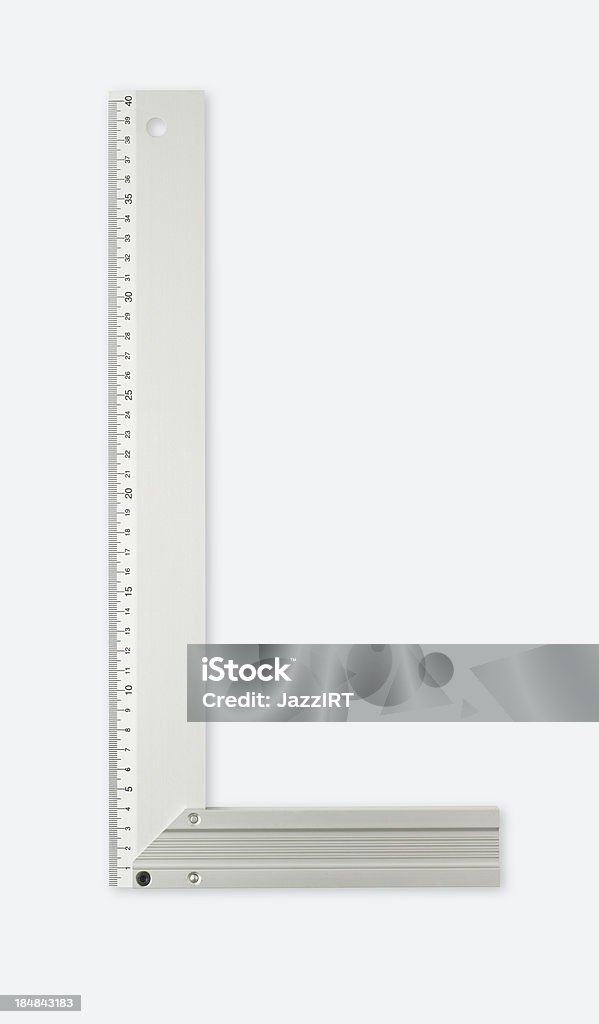Metal angle on a white background Accuracy Stock Photo