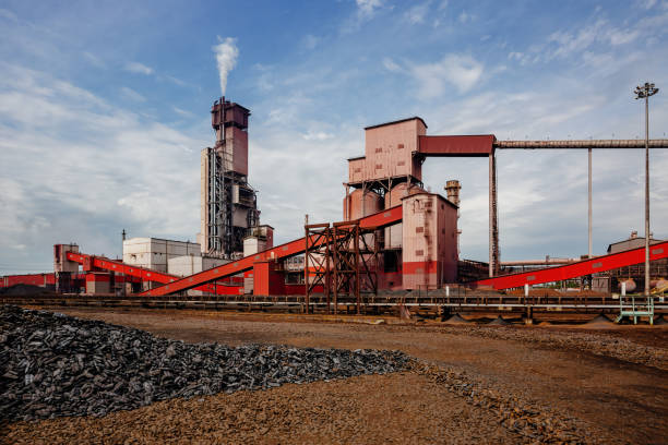 istock Large briquetted iron making furnace 1848435205