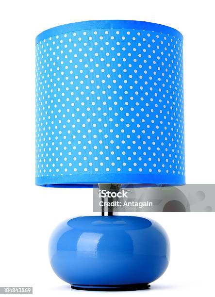 Blue Lampe Stockfoto und mehr Bilder von Elektrische Lampe - Elektrische Lampe, Freisteller – Neutraler Hintergrund, Modern