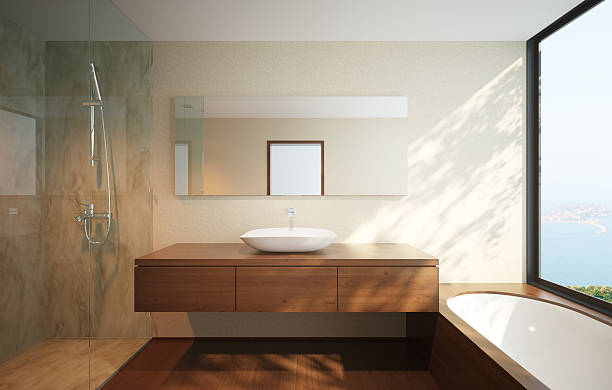 Modern Bathroom Modern Bathroom free standing bath photos stock pictures, royalty-free photos & images