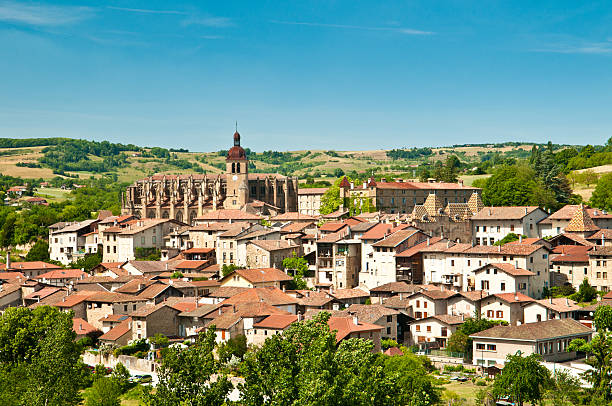 Saint-Antoine "Medieval village of Saint-Antoine-l'Abbaye, Rhone-Alpes. France.SEE ALSO FROM RHONE ALPES, FRANCE:" st anthony of padua stock pictures, royalty-free photos & images