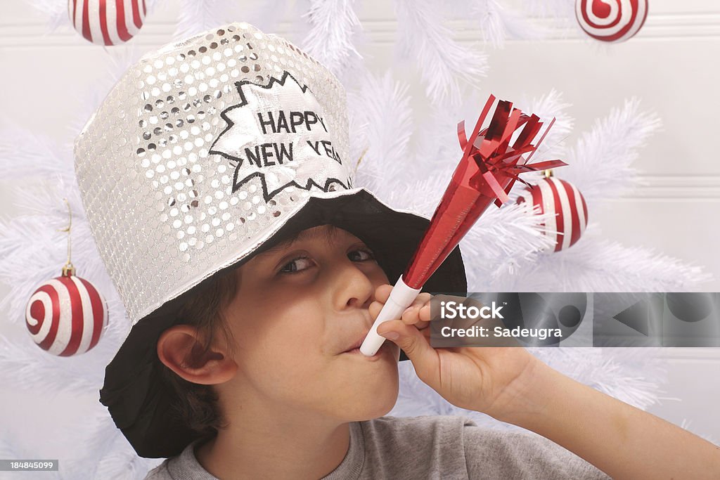 Feliz Año Nuevo celebración - Foto de stock de Niño libre de derechos