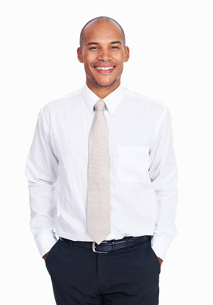 istock Smiling African American male executive 184845228