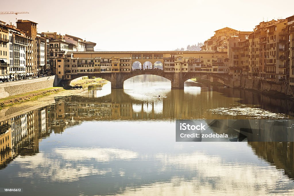 Ponte Vecchio z Florence, Włochy gród - Zbiór zdjęć royalty-free (Architektura)