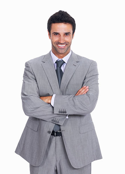 istock Business man with arms crossed 184845743