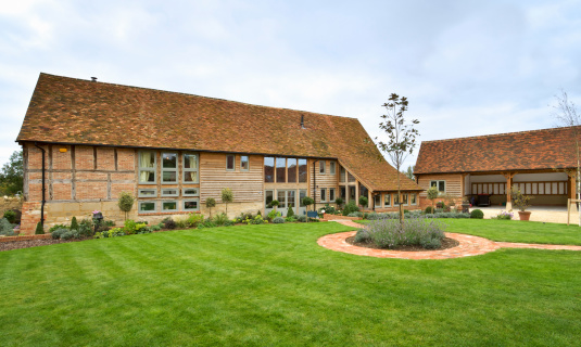 a substantial barn conversion of a 500 year old farm dwelling with natching garage extension and landscaped gardens.Looking for exterior views of Luxury Homes and Buildings... then please see my other images by clicking on the lightbox Link below...A>A