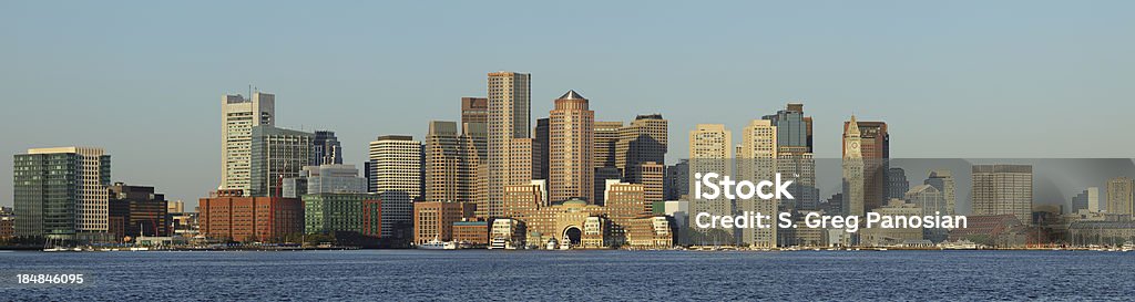 Skyline di Boston - Foto stock royalty-free di Orizzonte urbano