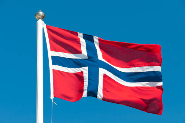 National flag of Norway Norwegian flag. norwegian flag stock pictures, royalty-free photos & images