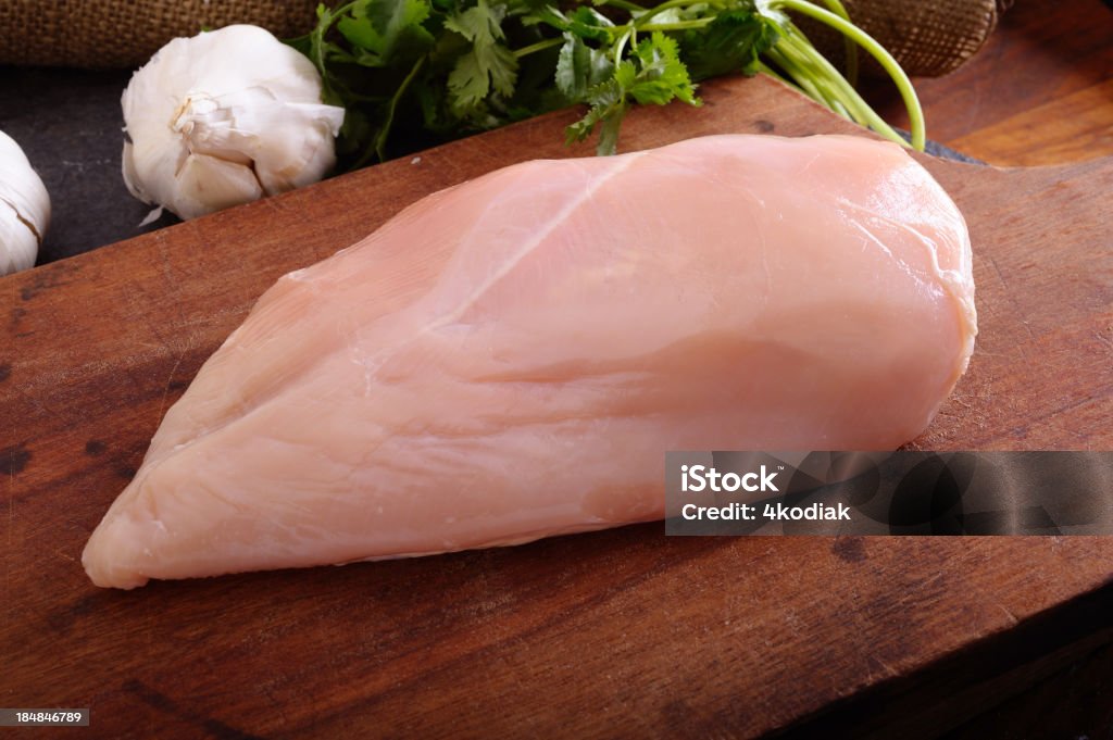 Raw Chicken Breast - Zbiór zdjęć royalty-free (Pierś z kurczaka)
