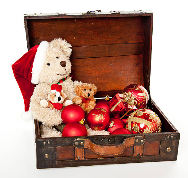 istock Teddy Bear with Christmas Ornaments 184847076
