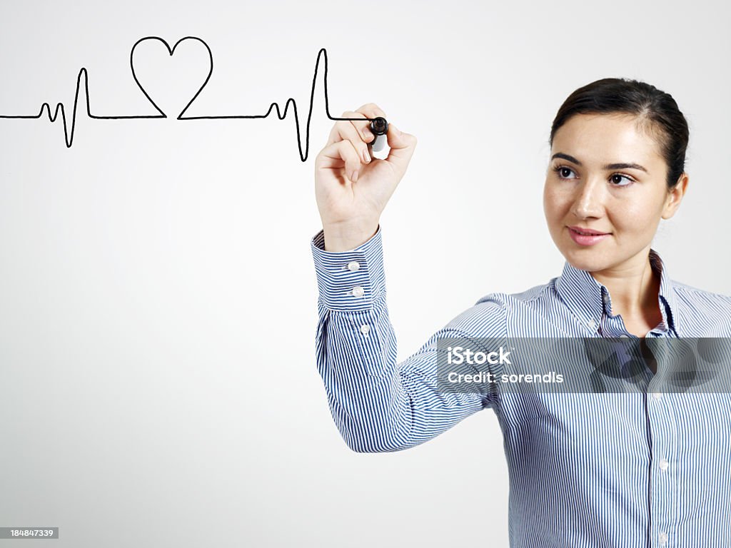 Herzschlag Diagramm - Lizenzfrei Diagramm Stock-Foto