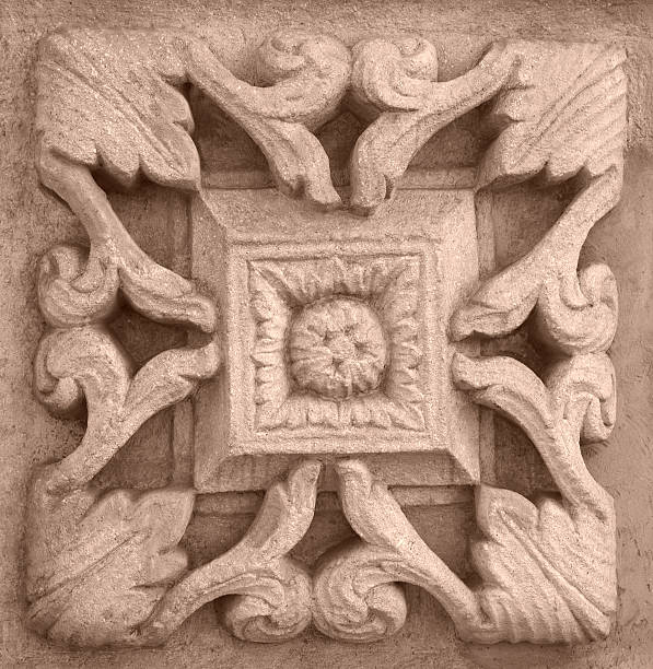 istock Architectural detail with Floral Patern 184847362
