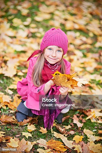 持ち上げる秋の葉 - 1人のストックフォトや画像を多数ご用意 - 1人, 4歳から5歳, 6歳から7歳